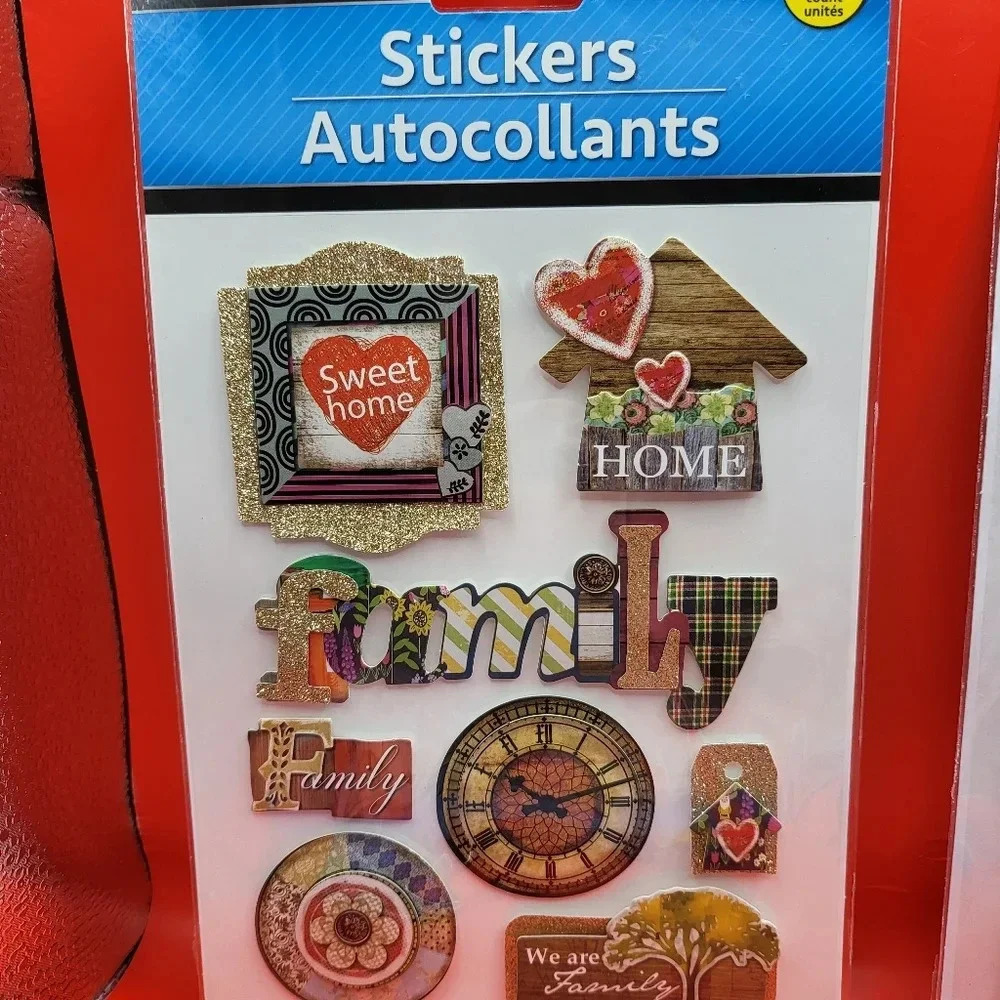 Jot Stickers Lot 4 pack - New - 3D Home Love Family Scrapbooking Stickers - Picture 2 of 5